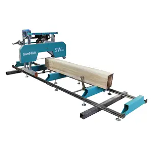Portable bandsaw mill with mobile wheels