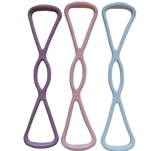 Bande de résistance en forme de 8 Blue Flute en TPR pour fitness à domicile, équipement d'exercice pour étirements des épaules, du cou et du dos - Product Image 2