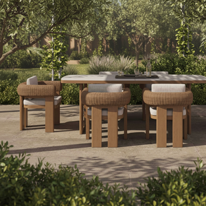 <span class=keywords><strong>Set</strong></span> da Pranzo da <span class=keywords><strong>Giardino</strong></span> di Lusso in Alluminio con Divani e Sedie in <span class=keywords><strong>Rattan</strong></span> Intrecciato per Esterni - Product Image 4