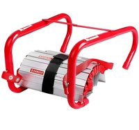 Échelle d'évacuation d'incendie portable d'urgence à 2 étages, échelle en corde, marches antidérapantes, marches larges, centre en V, adaptée aux fenêtres et aux balcons