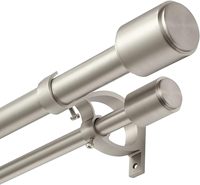 Tringle à rideau double de haute qualité en aluminium moderne pour la décoration intérieure
