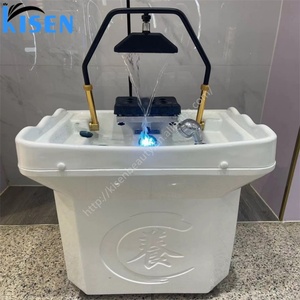 KISEN Nouveau Design Bac de lavage de tête multifonctionnel avec douche cascade et circulation d'eau pour le soin et le nettoyage capillaire - Product Image 6