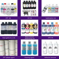 Encre DTF Premium pour imprimante Epson I3200 XP600, impression directe sur film, pigments pour solutions de transfert thermique sur vêtements et textiles