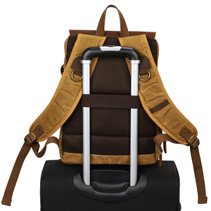 Trong Kho Đa Chức Năng Nước Bằng Chứng Sáp Vải Chính Hãng Da Du Lịch DSLR Máy Ảnh Ba Lô Túi Nhiếp Ảnh - Product Image 5