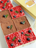 Boîte d'emballage carrée pour mousse, boîte à gâteau tiramisu, boîte à dessert jetable transparente pour mille-feuille, boîte d'emballage pour lait de soja