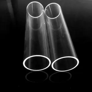 Tubo de quartzo transparente resistente a alta temperatura, tubo de quartzo