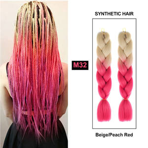 Extensiones de <span class=keywords><strong>Cabello</strong></span> Sintético Preestiradas <span class=keywords><strong>para</strong></span> <span class=keywords><strong>Trenzas</strong></span> <span class=keywords><strong>Africanas</strong></span>, Estilo Ombre, Fáciles de Trenzar, Muestra Gratis - Product Image 6