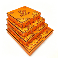 SP4773 Faible MOQ, Logo Personnalisé Imprimé, Carton Ondulé Épaissi 8-16 Pouces, Qualité Alimentaire, Écologique, Pliables pour Livraison de Pizza, Pizzeria