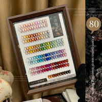 MIMAGPIE 80 Couleurs Vernis à Ongles Semi-Permanent Effet Œil de Chat Gel Magnétique Soak Off UV LED Manucure Sans HEMA