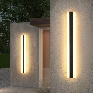 Jylighting ngoài trời IP65 và phòng trong nhà dải màu đen dẫn đèn tường ánh sáng không thấm nước nhôm Acrylic vườn đèn tường đèn - Product Image 3