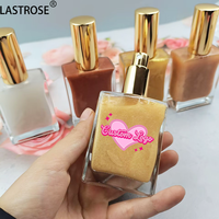 Huile Scintillante Légère Haute Brillance pour le Corps, Cosmétiques, Crème Bronzante Pailletée, Maquillage Sous Marque Privée, Enlumineur Liquide
