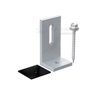 Support de fixation universel en L pour panneaux solaires, en alliage d'aluminium, pour toiture métallique trapézoïdale, usage commercial, prix usine OEM