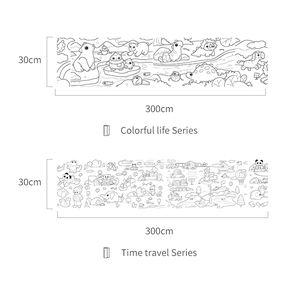 التعليم المبكر طفل DIY خلفيات انتقل المتداول الرسم الكتابة على الجدران الملونة العبث أوراق 300 سنتيمتر للأطفال الإبداعية اللوحة - Product Image 6