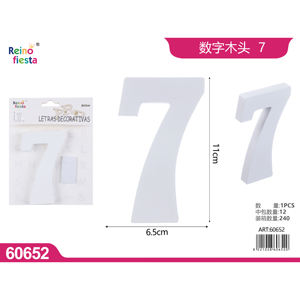 ไม้หมายเลข7สำหรับงานฝีมือ DIY และของตกแต่งบ้านงานฝีมือที่หรูหราและงานฝีมือ - Product Image 1