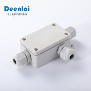 Deenlai FSH710 في الهواء الطلق سلك كهربائي Connnction مربع IP68 رمادي الخارجية كابل للماء صندوق وصلات مع محطة كتلة - Product Image 1