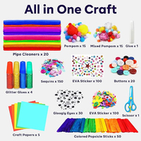 Kits d'activités créatives en gros pour la maternelle : Fil chenille multicolore épais de 8 mm, bâtonnets de chenille DIY, ensemble de nettoyeurs de tuyaux pour loisirs créatifs en papier