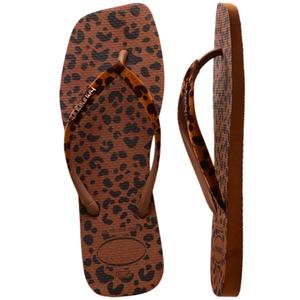 Sandalias de Playa con Estampado de Leopardo y Punta Cuadrada para Mujer, Venta al Por Mayor, Calzado de Verano, Fabricación Personalizada OEM Directa de Fábrica - Product Image 2