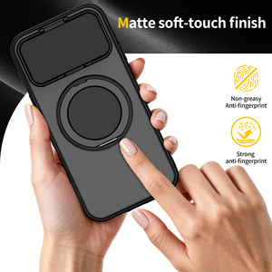 Custodia OMEVE <span class=keywords><strong>per</strong></span> iPhone 17 Pro Max, 16 Plus, 15 con Anello di Supporto e Copri Fotocamera, Compatibile con Accessori Magnetici, Antiurto - Product Image 3