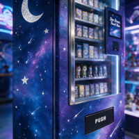 Distributeur automatique Yunyin de jouets en boîte surprise, kiosque en acier thermolaqué, capacité de 300 à 720 pièces pour centres commerciaux et parcs d'attractions
