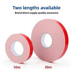 Forte adesivo a doppio lato con <span class=keywords><strong>nastro</strong></span> adesivo in schiuma di 1mm di spessore e pellicola rossa pellicola bianca nera schiuma schiuma adesiva pellicola di carta - Product Image 4