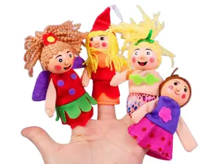 कथा पात्रों परी गुड़िया बता कहानी खिलौना प्यारा उंगली कठपुतलियों आलीशान हाथ कठपुतली पशु रोल प्ले खिलौने उंगली कठपुतलियों