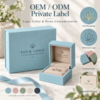 Boîte à bijoux en papier avec couvercle magnétique premium pour bracelet, boucles d'oreilles, collier, bague, emballage cadeau