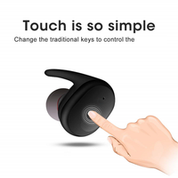 Grosir earbud TWS Mini Y30 headphone nirkabel Tws kontrol sentuh Headset olahraga Stereo HIFI untuk berlari & bermain game