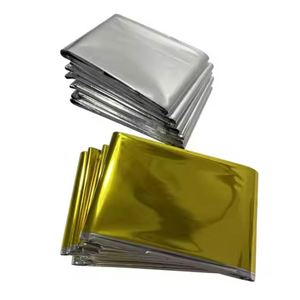Couverture de survie en Mylar thermique dorée, en matériau ultra-résistant, toutes couleurs disponibles, avec logo personnalisé, vente en gros - Product Image 2