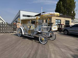 Chariot à chevaux mobile, élégante calèche de princesse, calèche électrique Cendrillon, calèche de mariage en forme de citrouille - Product Image 1