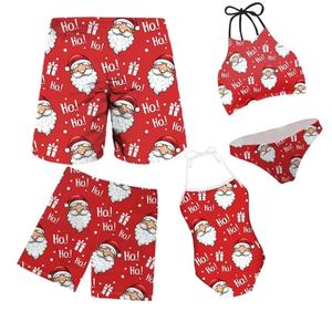 Ensemble de bikinis de fitness personnalisés avec logo, imprimés, pour couples, shorts de plage pour hommes et femmes, maillot de bain pour femmes - Product Image 1