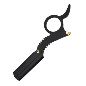 Maquinilla de Afeitar Manual de Acero Inoxidable con Anillo Único y Cuchillas Reemplazables para Afeitar la Cara y Depilación Masculina - Product Image 4