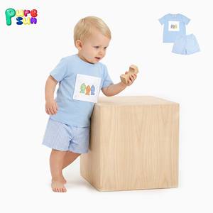 Puresun New Arrival Organic Cotton Long Sleeve Children <strong>Clothing</strong> Set Custom Kids <strong>Clothing</strong> <strong>Boys</strong> <strong>Clothing</strong> Sets - Product Image 2