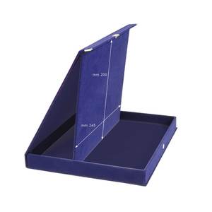 Blue Velvet <b>Decorative</b> <b>Storage</b> <b>Box</b> 26x21 cm for Plaques and Memorabilia - Product Image 2