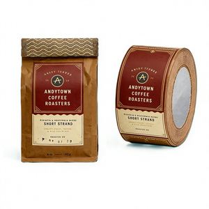 Étiquettes personnalisées écologiques réutilisables pour sacs de café, autocollants en vinyle imperméables imprimés en couleur, pour emballage de café - Product Image 5