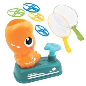 لعبة قاذفة أقراص طائرة للديناصورات مع شبكات فراشة للأطفال صيفية خارجية - Product Image 4