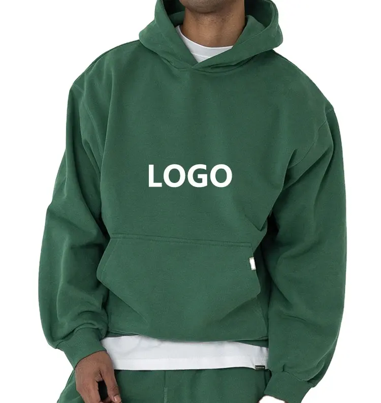 Hoodie Mode Pria kasual Top dengan desain kustom hoodie bordir gambar cetak puff logo Hoodie Mode pakaian jalanan ukuran besar