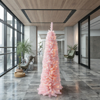 Weihnachts serie Rosa Baum mit LED-Lichtern-Bester Weihnachts baum für festliches Dekor