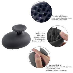 Cepillo Masajeador de Cuero Cabelludo de Silicona Premium, Uso en Seco y Húmedo, Hipoalergénico, Cepillo de Masaje de Silicona Suave para el Crecimiento del Cabello, para Todo Tipo de Cabello - Product Image 3