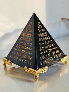 Hiện đại Retro Bảng đồ trang trí đơn giản màu đen kinh thánh vàng Cơ Sở Kim tự tháp hình tam giác lăng trụ pha lê thủ công refections - Product Image 5