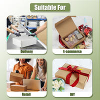 Boîte d'expédition en carton ondulé personnalisée avec logo KAKA, emballage en boîtes kraft, boîte cadeau colorée pour entreprise