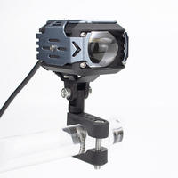 Feux de route pour moto à LED, yeux de démon, feux antibrouillard, faisceau haut/bas, stroboscope, projecteur auxiliaire externe 60W pour moto