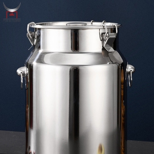 Cuisine Faire de la glace Bière En Acier Inoxydable Scellé Baril Boîtes De Transport Liquide Stockage Pot De Lait Seau Conteneur De Stockage Des Aliments - Product Image 5