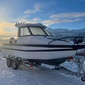 Barco de Pesca de Aluminio de 6 Metros de Eslora, Soldado, para Entretenimiento Familiar de Verano, Barco de Pesca de la Marca <span class=keywords><strong>Sea</strong></span> King - Product Image 1