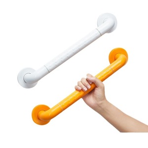 Grab Bars Wall Mounted Anti-Slip Safety Handles For Elderly Bathrooms Stair Railings 300 Lb Capacity Plastic Stainless Steel - Product Image 5