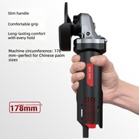 Meuleuse d'angle Deli 890W, polisseuse, ponceuse et machine de découpe avec interrupteur monté à l'arrière