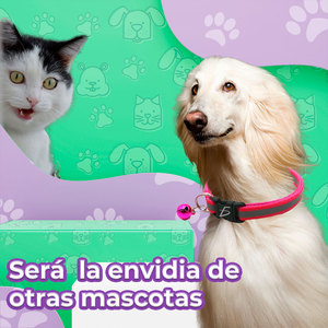 Collare Riflettente per Animali Domestici con Campanello, Regolabile 19-32 cm, Larghezza 1 cm - Product Image 4