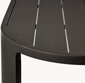 Современный антикоррозийный алюминиевый обеденный набор водонепроницаемые подушки с порошковым покрытием Современный дизайн для 5-звездочных отелей класса люкс - Product Image 6