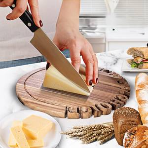 Tabla de cortar de madera resistente y de larga duración para chefs caseros Diseño elegante Ideal para la preparación de alimentos y las necesidades del plato para servir - Product Image 2