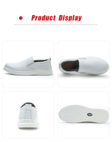 Chaussures de sécurité antidérapantes, résistantes aux chocs, avec embout en plastique, pour station-service et usine d'électronique