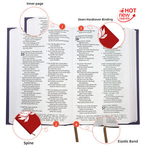 พระคัมภีร์ฉบับคิงเจมส์ รุ่นลิมิเต็ดอิดิชั่น 3880 ขนาดมาตรฐาน ราคาประหยัด เย็บแบบล็อคสติทช์ ปกหนัง PU ทรงโค้งมน - Product Image 2